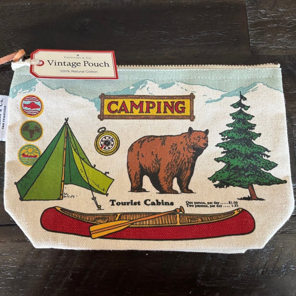 Cavallini & Company Camping Pouch NWT